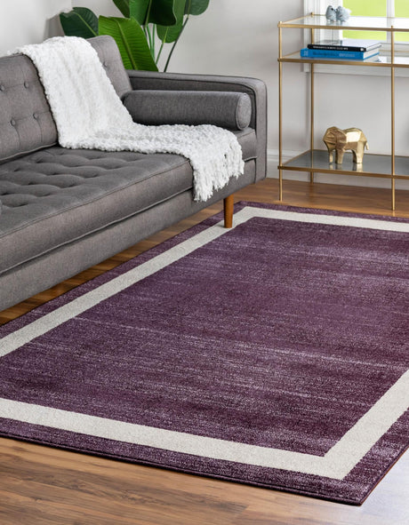 Violet 7' 1 x 10' Del Mar Rectangle Area Rug 100% Polypropylene Easy Clean Stain Resistant Vivid Modern Carpet Mat for Home Decor Interior Designing for Sale at Rug Engine