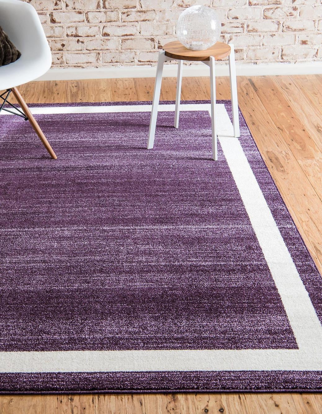 Violet 7' 1 x 10' Del Mar Rectangle Area Rug 100% Polypropylene Easy Clean Stain Resistant Vivid Modern Carpet Mat for Home Decor Interior Designing for Sale at Rug Engine
