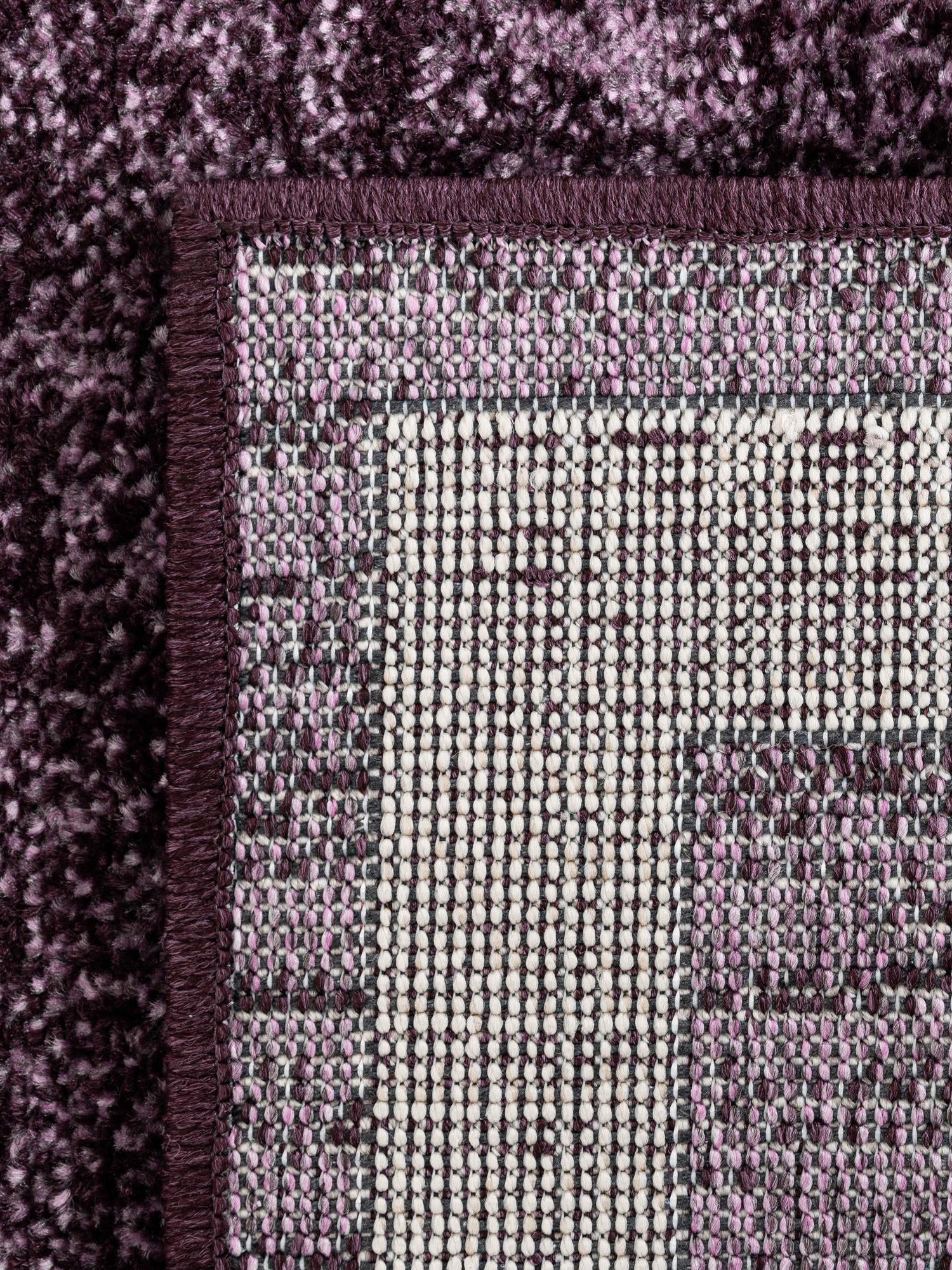 Violet 4' 1 x 6' 1 Del Mar Rectangle Area Rug 100% Polypropylene Easy Clean Stain Resistant Vivid Modern Carpet Mat for Home Decor Interior Designing for Sale at Rug Engine