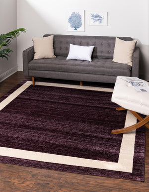 Violet 7' 10 x 7' 10 Del Mar Square Area Rug 100% Polypropylene Easy Clean Stain Resistant Vivid Modern Carpet Mat for Home Decor Interior Designing for Sale at Rug Engine