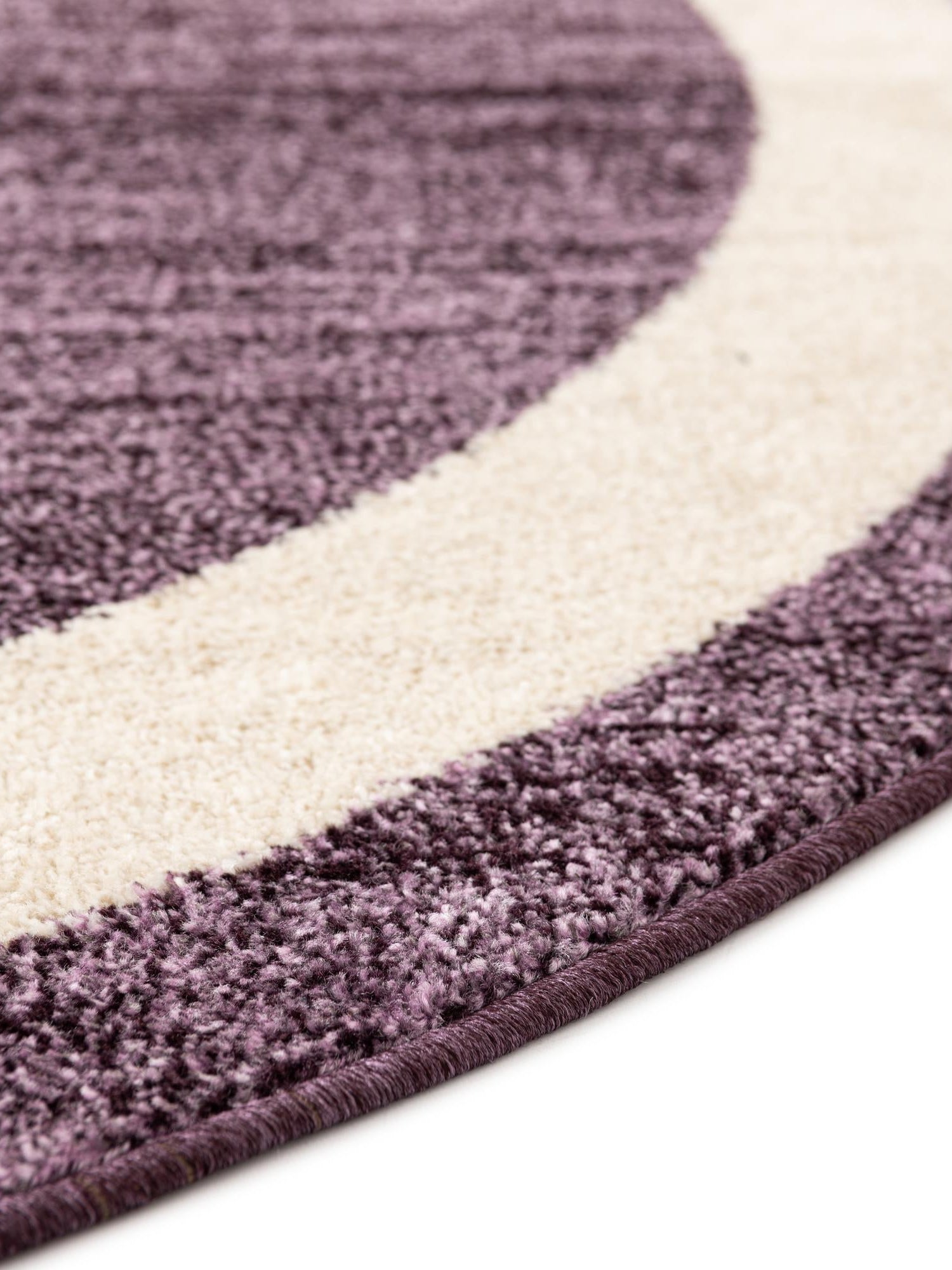 Violet 7' 10 x 7' 10 Del Mar Round Area Rug 100% Polypropylene Easy Clean Stain Resistant Vivid Modern Carpet Mat for Home Decor Interior Designing for Sale at Rug Engine