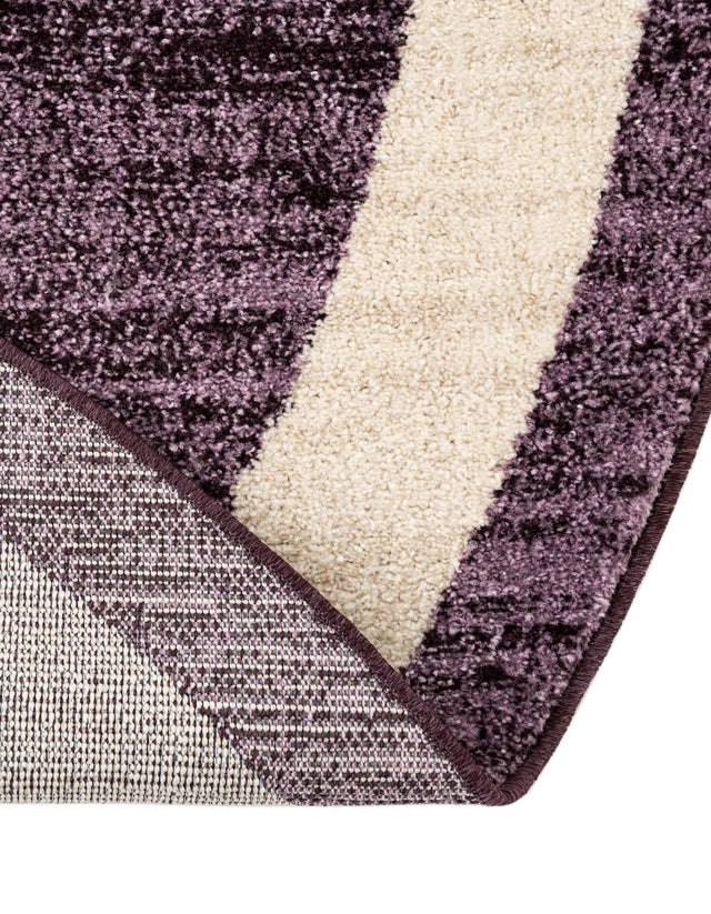 Violet 6' 1 x 6' 1 Del Mar Round Area Rug 100% Polypropylene Easy Clean Stain Resistant Vivid Modern Carpet Mat for Home Decor Interior Designing for Sale at Rug Engine