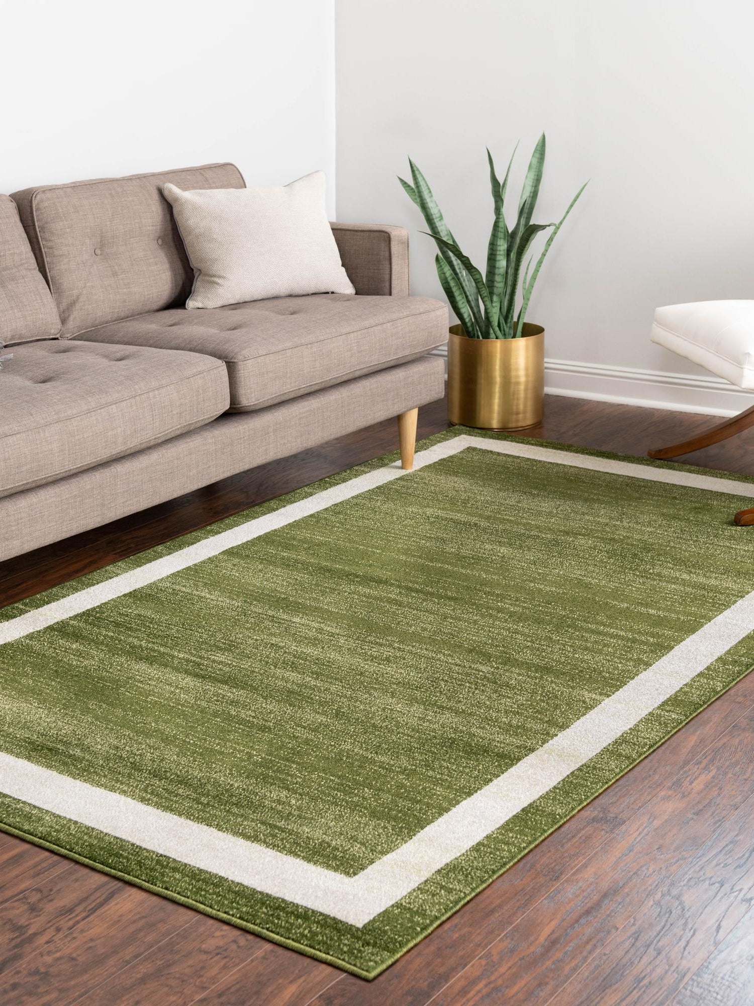 Green 3' 1 x 5' 3 Del Mar Rectangle Area Rug 100% Polypropylene Easy Clean Stain Resistant Vivid Modern Carpet Mat for Home Decor Interior Designing for Sale at Rug Engine