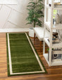 Green 2' x 6' 1 Del Mar Runner Area Rug 100% Polypropylene Easy Clean Stain Resistant Vivid Modern Carpet Mat for Home Decor Interior Designing for Sale at Rug Engine