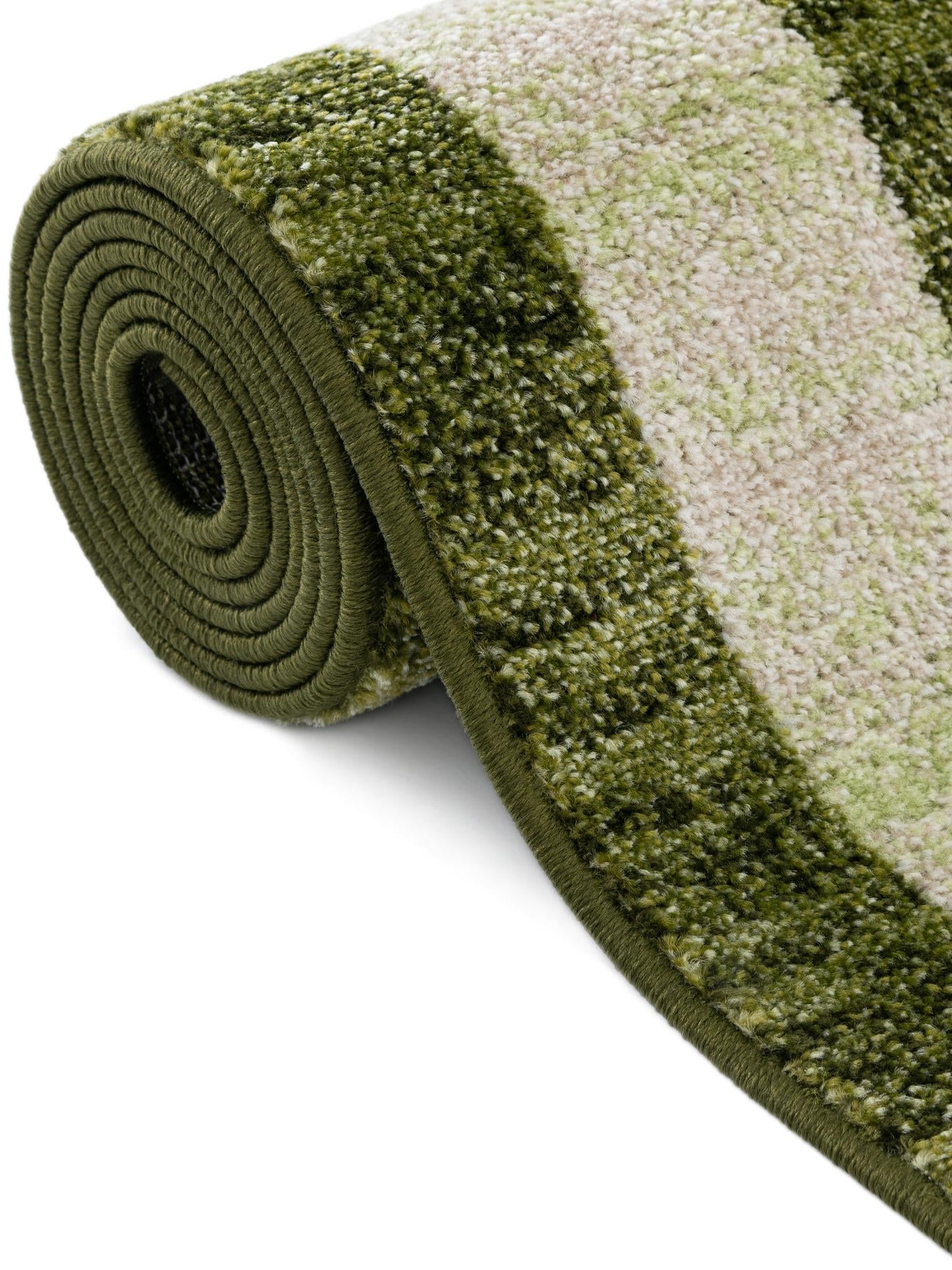 Green 2' 7 x 10' Del Mar Runner Area Rug 100% Polypropylene Easy Clean Stain Resistant Vivid Modern Carpet Mat for Home Decor Interior Designing for Sale at Rug Engine
