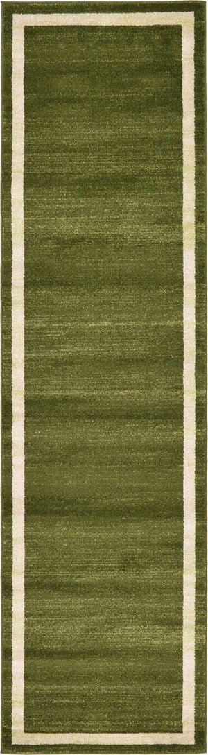 Green 2' 7 x 10' Del Mar Runner Area Rug 100% Polypropylene Easy Clean Stain Resistant Vivid Modern Carpet Mat for Home Decor Interior Designing for Sale at Rug Engine