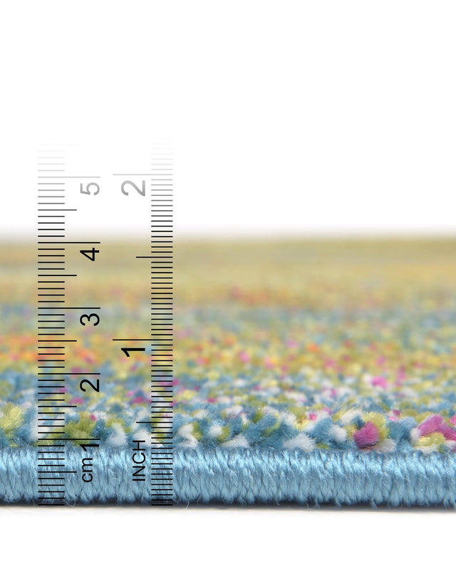 Multicolor 8' x 8' Lyon Round Area Rug Vivid Colorful Abstract Modern 100% Polypropylene Carpet for Living Room, Dining, Office for Sale at Rug Engine