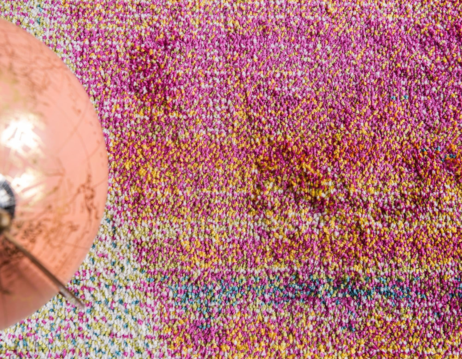 Multicolor 6' 1 x 6' 1 Lyon Round Area Rug Vivid Colorful Abstract Modern 100% Polypropylene Carpet for Living Room, Dining, Office for Sale at Rug Engine