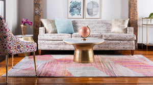 Multicolor 9' x 12' 2 Lyon Rectangle Area Rug Vivid Colorful Abstract Modern 100% Polypropylene Carpet for Living Room, Dining, Office for Sale at Rug Engine