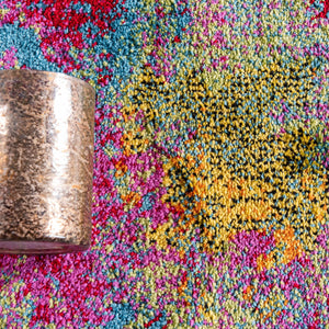 Multicolor 3' 3 x 5' 3 Lyon Rectangle Area Rug Vivid Colorful Abstract Modern 100% Polypropylene Carpet for Living Room, Dining, Office for Sale at Rug Engine