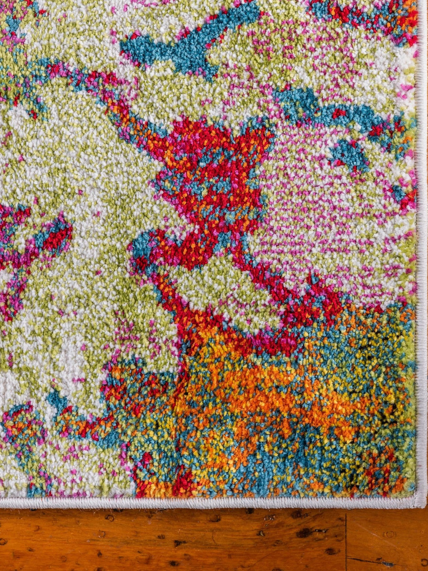 Multicolor 3' 3 x 5' 3 Lyon Rectangle Area Rug Vivid Colorful Abstract Modern 100% Polypropylene Carpet for Living Room, Dining, Office for Sale at Rug Engine