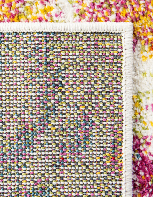 Ivory 10' x 13' Lyon Rectangle Area Rug Vivid Colorful Abstract Modern 100% Polypropylene Carpet for Living Room, Dining, Office for Sale at Rug Engine