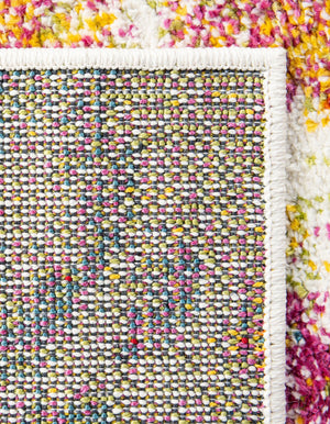 Ivory 2' 7 x 12' Lyon Runner Area Rug Vivid Colorful Abstract Modern 100% Polypropylene Carpet for Living Room, Dining, Office for Sale at Rug Engine