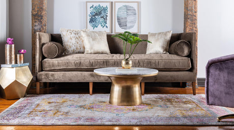 Beige 7' 1 x 10' Aurora Rectangle Area Rug 60% Polypropylene & 40% Polyester Living Dining Room Bedroom Office Modern Decor Carpet for Sale at Rug Engine