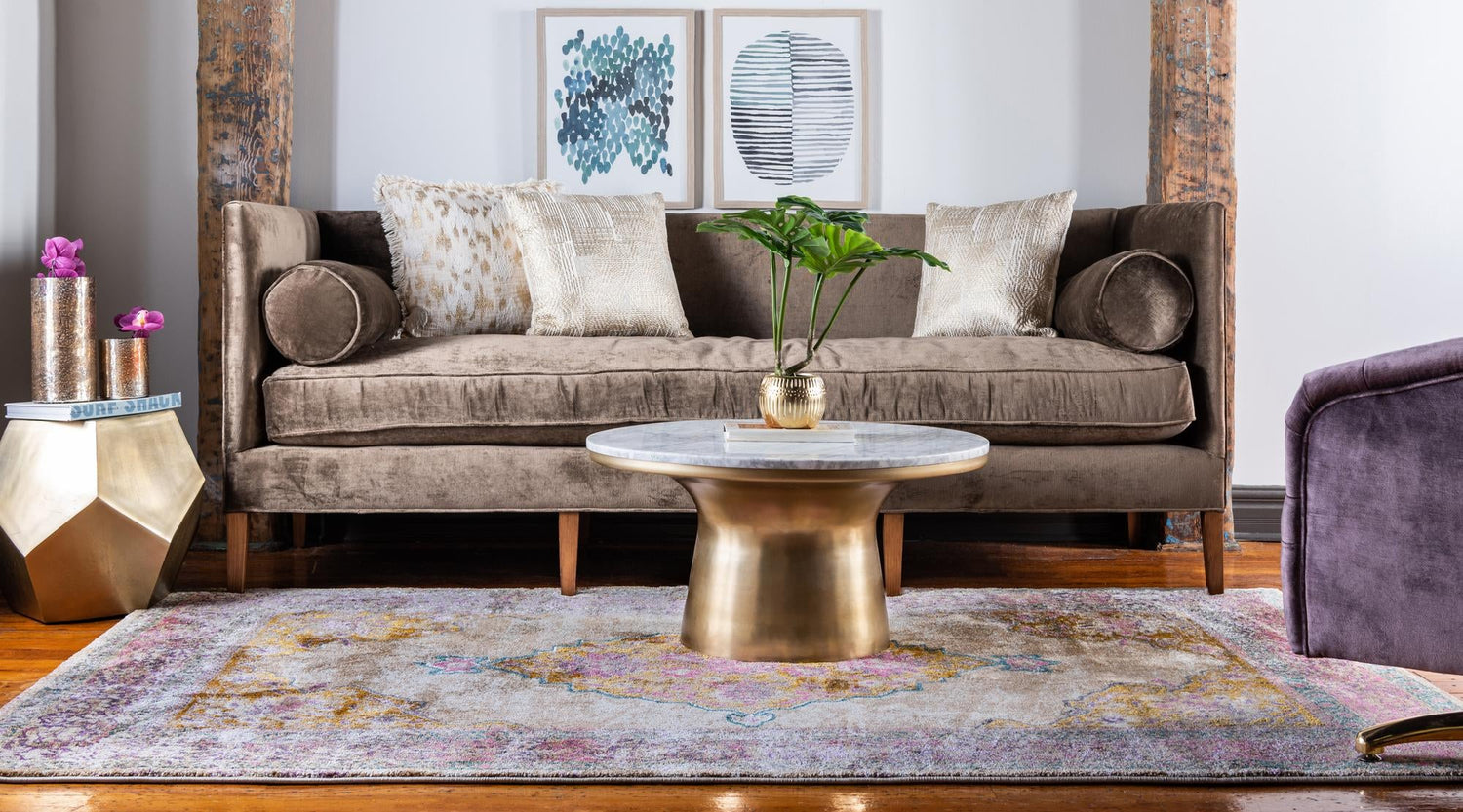 Beige 9' x 12' 2 Aurora Rectangle Area Rug 60% Polypropylene & 40% Polyester Living Dining Room Bedroom Office Modern Decor Carpet for Sale at Rug Engine