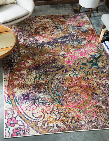 Dark Beige 7' x 10' Aurora Rectangle Area Rug 60% Polypropylene & 40% Polyester Living Dining Room Bedroom Office Modern Decor Carpet for Sale at Rug Engine