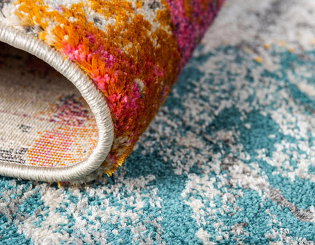 Beige 8' x 8' Aurora Round Area Rug 60% Polypropylene & 40% Polyester Living Dining Room Bedroom Office Modern Decor Carpet for Sale at Rug Engine