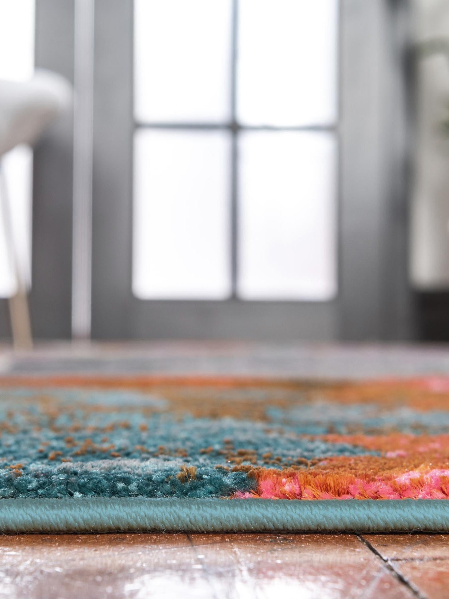 Gray 6' 1 x 6' 1 Aurora Round Area Rug 60% Polypropylene & 40% Polyester Living Dining Room Bedroom Office Modern Decor Carpet for Sale at Rug Engine