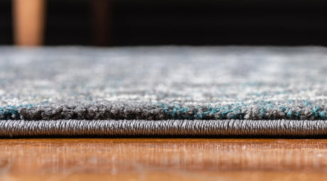 Gray 4' 1 x 6' 1 Aurora Rectangle Area Rug 60% Polypropylene & 40% Polyester Living Dining Room Bedroom Office Modern Decor Carpet for Sale at Rug Engine