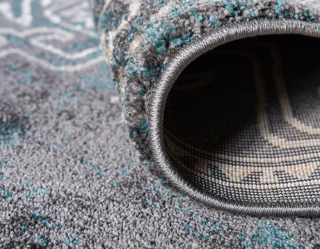 Gray 2' x 3' 1 Aurora Rectangle Area Rug 60% Polypropylene & 40% Polyester Living Dining Room Bedroom Office Modern Decor Carpet for Sale at Rug Engine