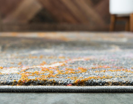 Gray 4' 1 x 6' 1 Aurora Rectangle Area Rug 60% Polypropylene & 40% Polyester Living Dining Room Bedroom Office Modern Decor Carpet for Sale at Rug Engine