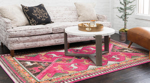 Pink 7' 1 x 10' Sedona Rectangle Rug