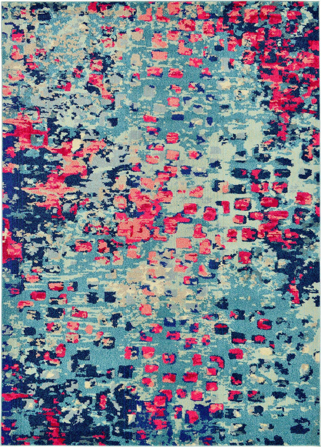 Blue 7' 1 x 10' Jardin Rectangle Rug