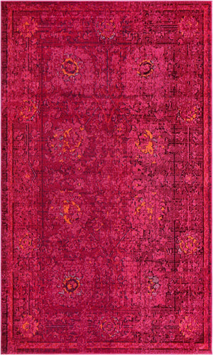 Magenta 5' x 8' Medici Rectangle Area Rug 100% Polypropylene Traditional Vintage Classic Carpet for Home Interior Design Decor for Sale at Rug Engine