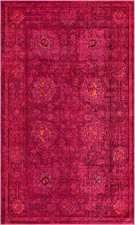 Magenta 5' x 8' Medici Rectangle Area Rug 100% Polypropylene Traditional Vintage Classic Carpet for Home Interior Design Decor for Sale at Rug Engine