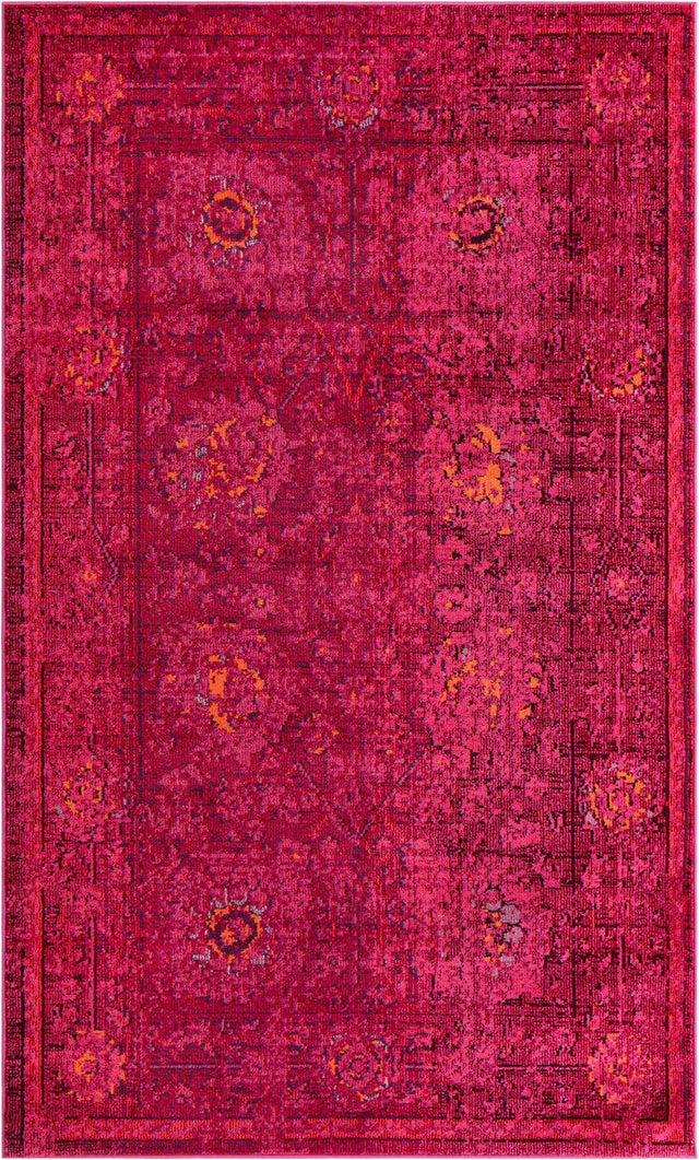 Magenta 5' x 8' Medici Rectangle Area Rug 100% Polypropylene Traditional Vintage Classic Carpet for Home Interior Design Decor for Sale at Rug Engine