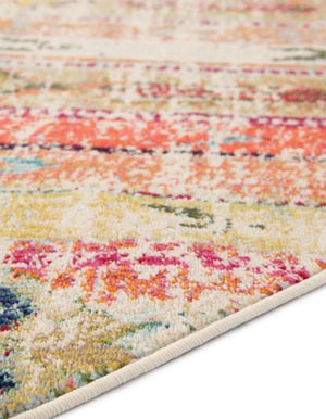 Multicolor 5' x 5' Sedona Round Area Rug