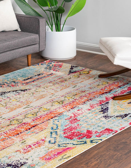 Multicolor 10' x 14' Sedona Rectangle Area Rug Durable Long Lasting Carpet for Living Rooms, Kitchen, Bedrooms, Office Space, Dorms for Sale at Rug Engine