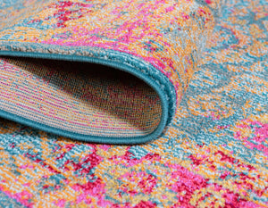 Blue 5' 1 x 8' Medici Rectangle Area Rug 100% Polypropylene Traditional Vintage Classic Carpet for Home Interior Design Decor for Sale at Rug Engine