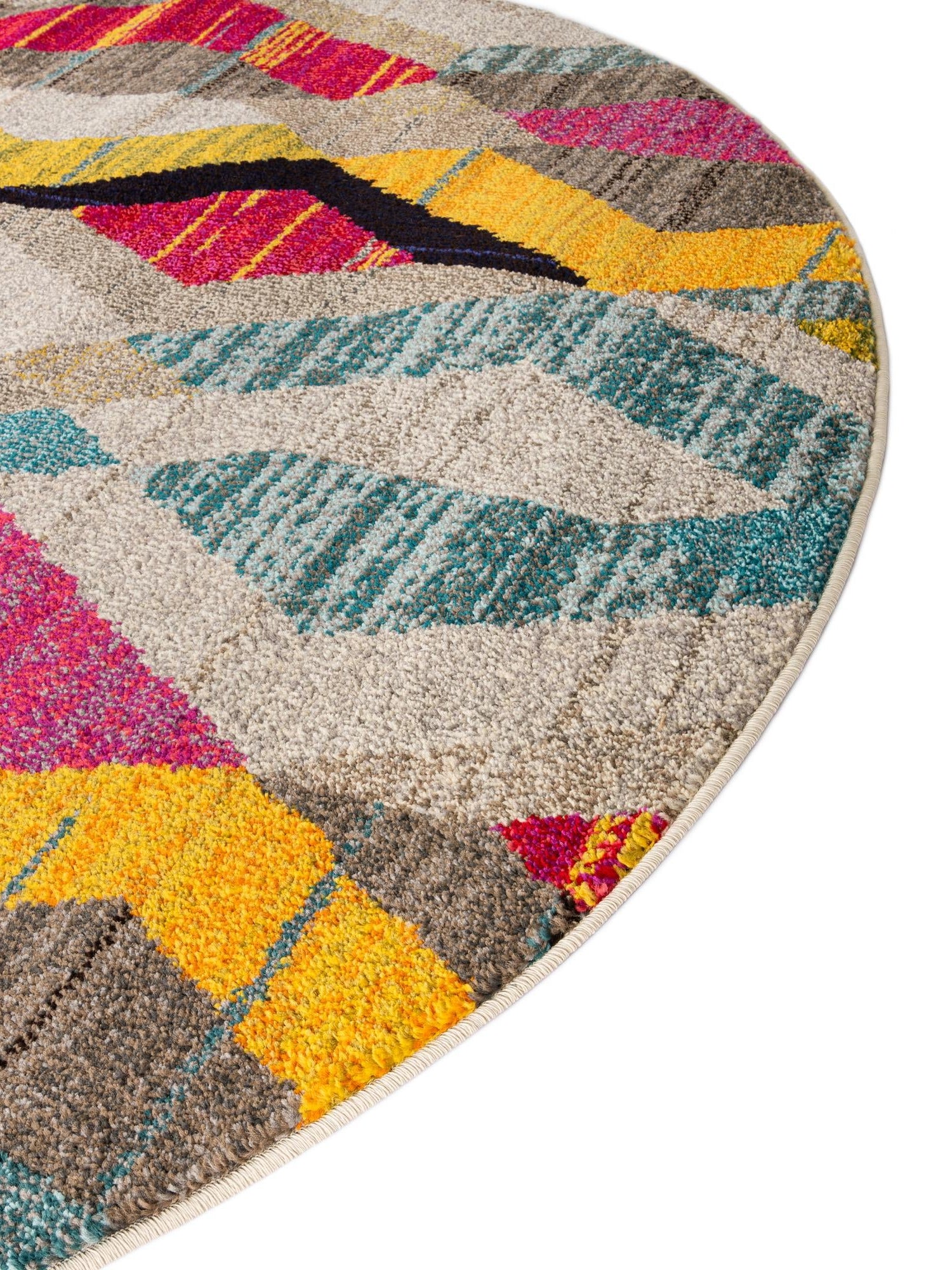 Multicolor 6' 1 x 6' 1 Sedona Round Area Rug