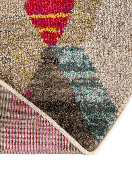 Multicolor 3' 3 x 3' 3 Sedona Round Area Rug Durable Long Lasting Carpet for Living Rooms, Kitchen, Bedrooms, Office Space, Dorms for Sale at Rug Engine