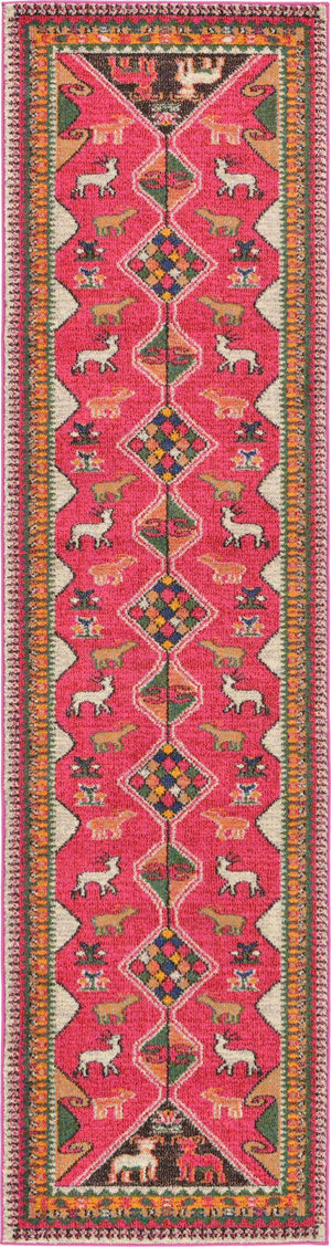 Pink 2' 7 x 10' Sedona Runner Area Rug