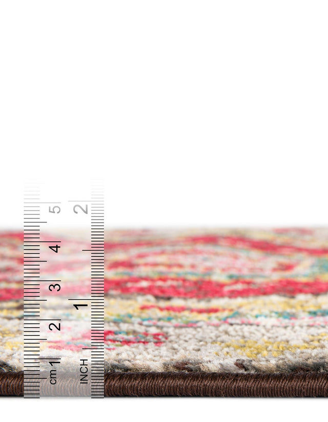 Multicolor 3' 3 x 3' 3 Sedona Round Area Rug