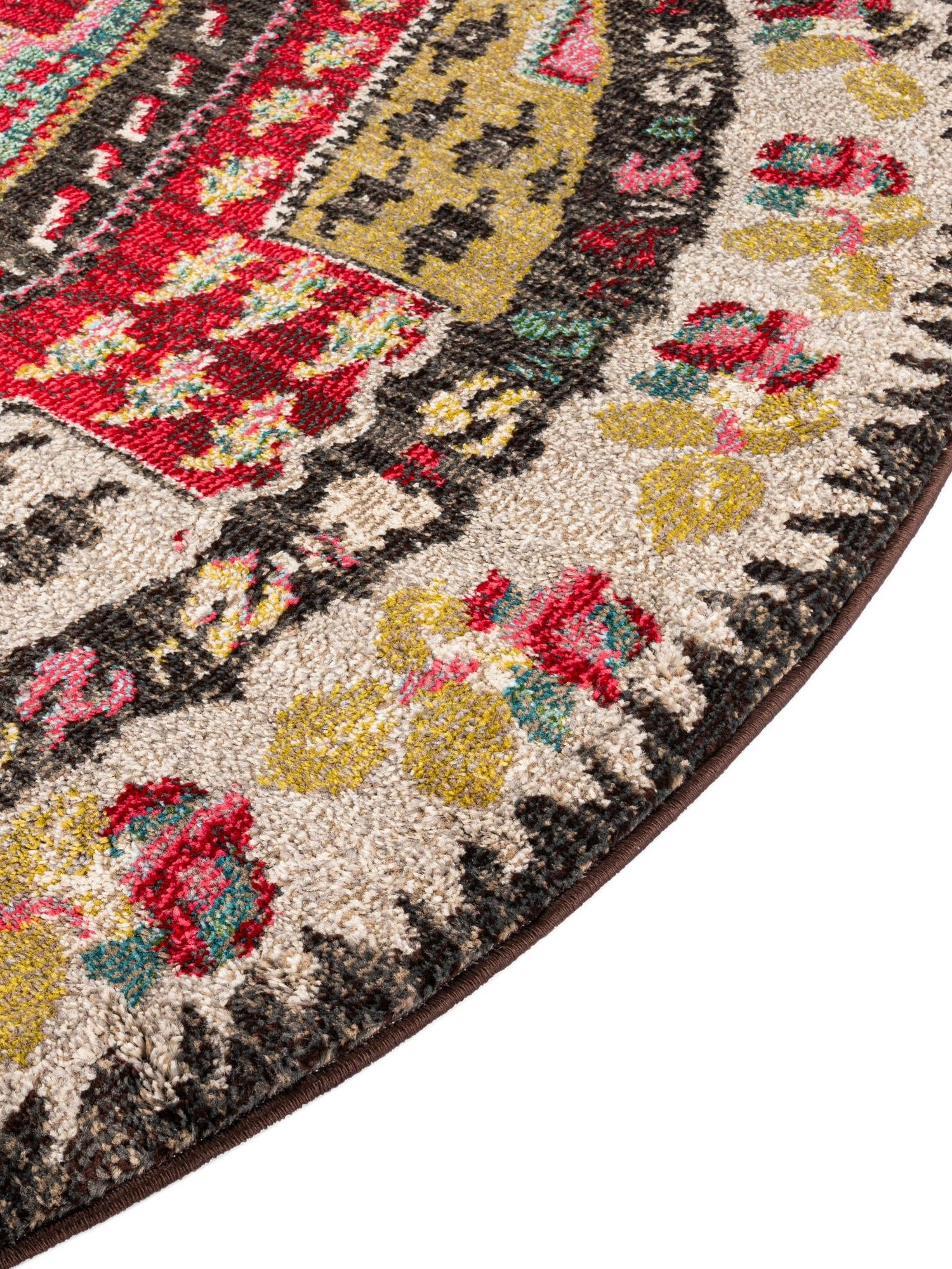 Multicolor 8' x 8' Sedona Round Area Rug