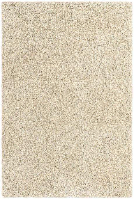 Pure Ivory 6' 1 x 9' Solid Shag Rectangle Area Rug Thick Soft Touch Fluffy & Plush Shaggy Pile