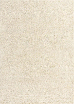 Pure Ivory 8' x 11' Solid Shag Rectangle Rug