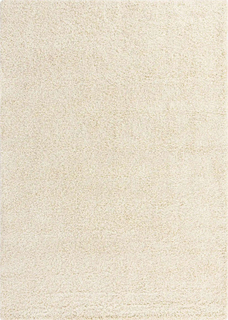 Pure Ivory 8' x 11' Solid Shag Rectangle Rug