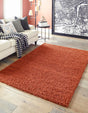 Terracotta 10' x 13' 1 Solid Shag Rectangle Area Rug Thick Soft Touch Fluffy & Plush Shaggy Pile Durable Minimalist Carpet for Classic Interior Design for Sale at Rug Engine