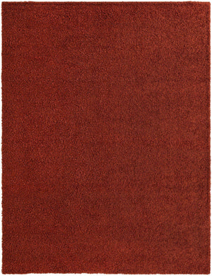 Terracotta 10' x 13' 1 Solid Shag Rectangle Area Rug Thick Soft Touch Fluffy & Plush Shaggy Pile