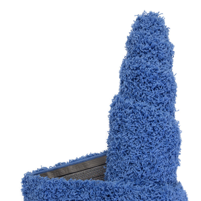 Periwinkle Blue 2' x 3' 1 Solid Shag Rectangle Area Rug Thick Soft Touch Fluffy & Plush Shaggy Pile