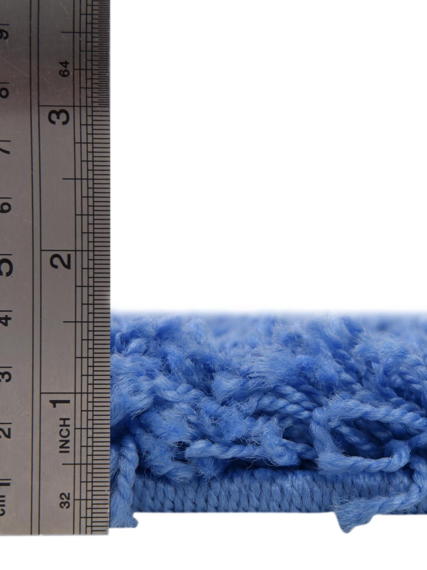 Periwinkle Blue 2' 7 x 10' Solid Shag Runner Area Rug Thick Soft Touch Fluffy & Plush Shaggy Pile Durable Minimalist Carpet for Classic Interior Design for Sale at Rug Engine