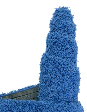 Periwinkle Blue 7' 10 x 7' 10 Solid Shag Round Area Rug Thick Soft Touch Fluffy & Plush Shaggy Pile