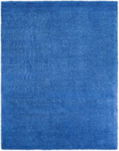 Periwinkle Blue 10' x 13' 1 Solid Shag Rectangle Area Rug Thick Soft Touch Fluffy & Plush Shaggy Pile