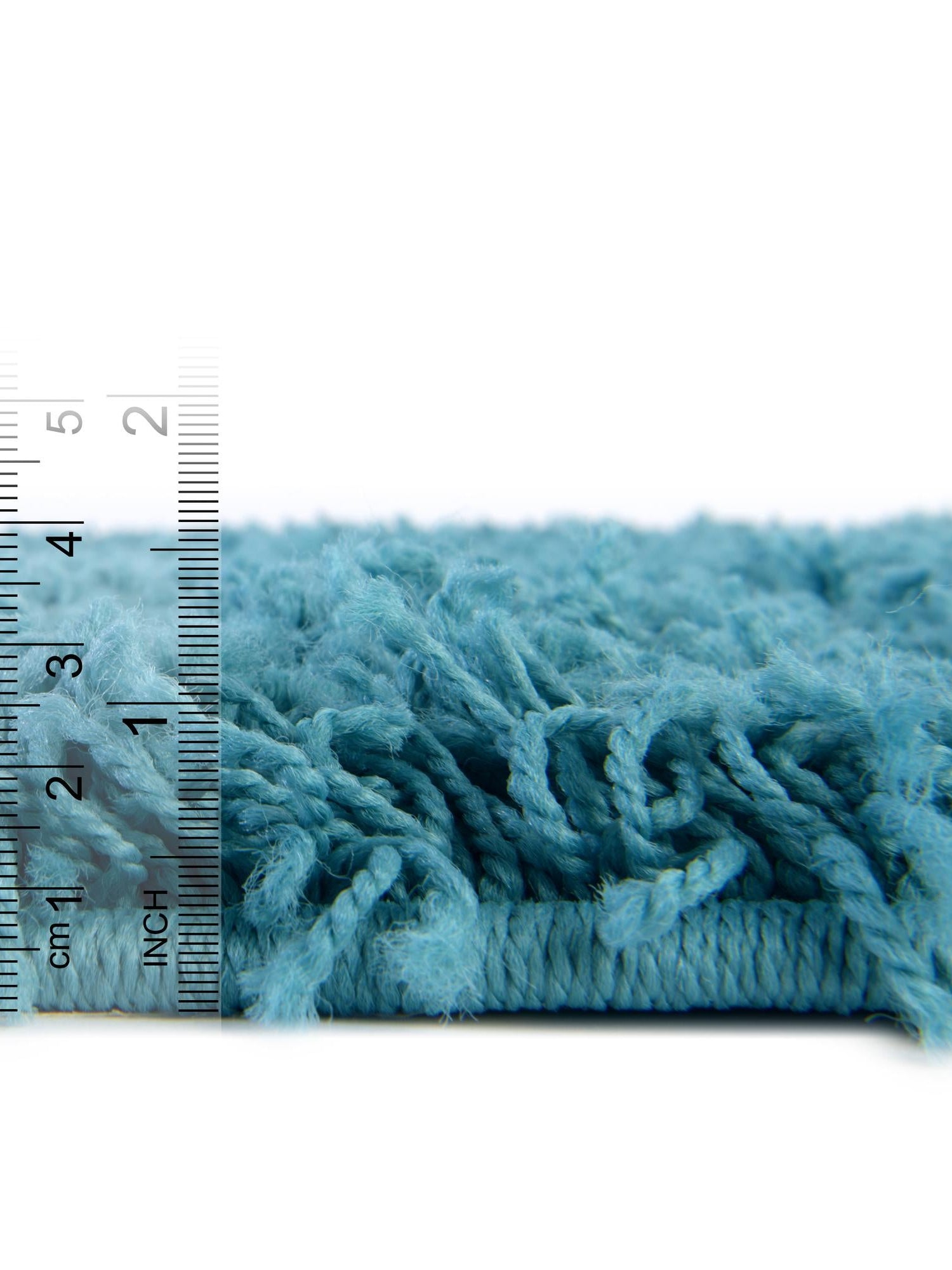 Deep Aqua Blue 2' 7 x 16' 5 Solid Shag Runner Area Rug Thick Soft Touch Fluffy & Plush Shaggy Pile Durable Minimalist Carpet for Classic Interior Design for Sale at Rug Engine