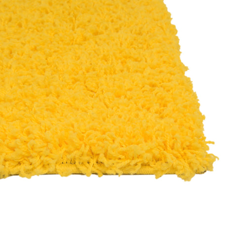 Tuscan Sun Yellow 7' 1 x 10' Solid Shag Rectangle Area Rug Thick Soft Touch Fluffy & Plush Shaggy Pile Durable Minimalist Carpet for Classic Interior Design for Sale at Rug Engine