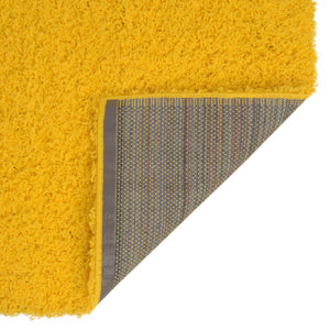 Tuscan Sun Yellow 8' x 10' Solid Shag Rectangle Rug